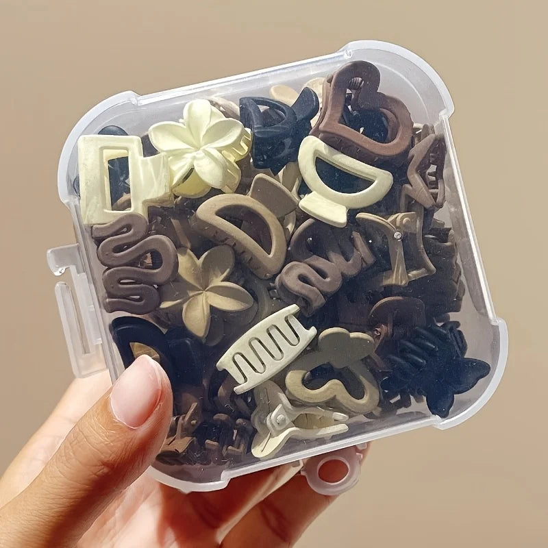 20/30pcs Beige Mixed Pack Small Clips
