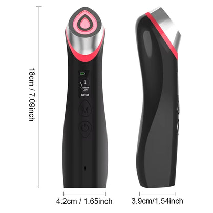 LED Light Therapy Facial Device – 5-Color Anti-Aging Skin Tightening Wand