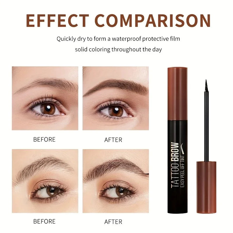 Tear-away eyebrow tint cream, smudge-proof, long-lasting