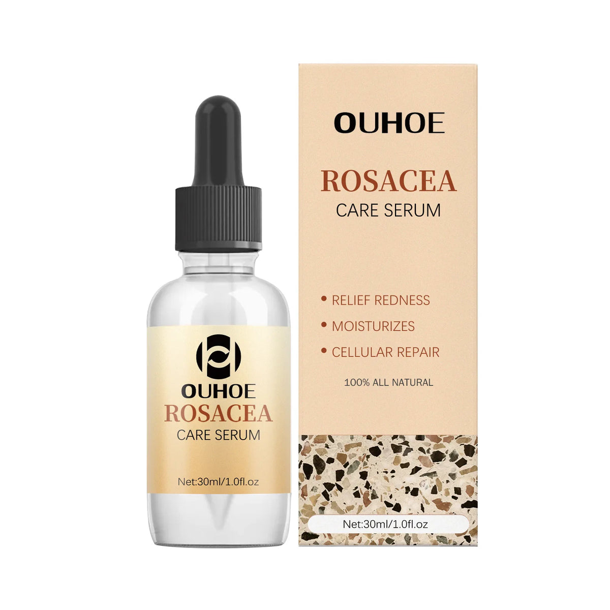 OUHOE Rosacea & Redness Relief Face Serum – Soothing & Repairing