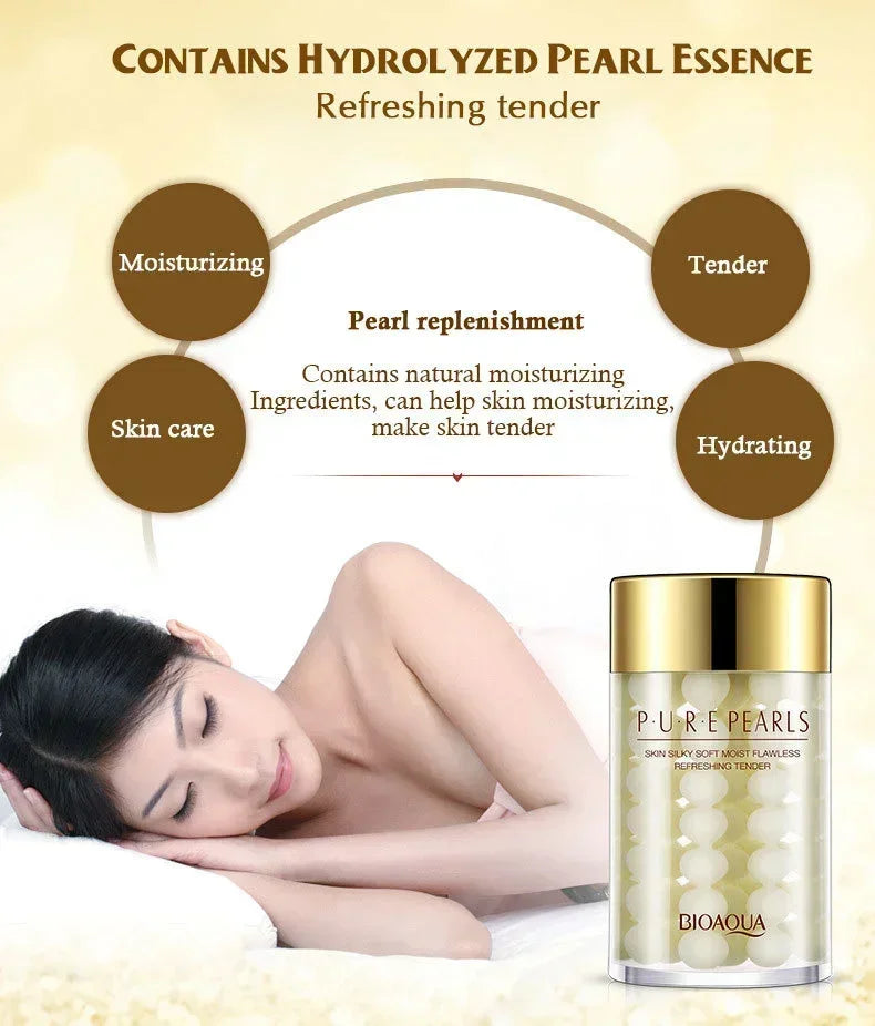BIOAQUA Pure Pearl Face Cream Moisturizing Skin Firming Hydrating Facial