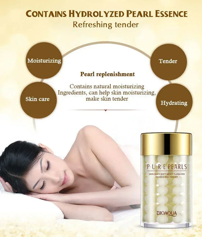 BIOAQUA Pure Pearl Face Cream Moisturizing Skin Firming Hydrating Facial