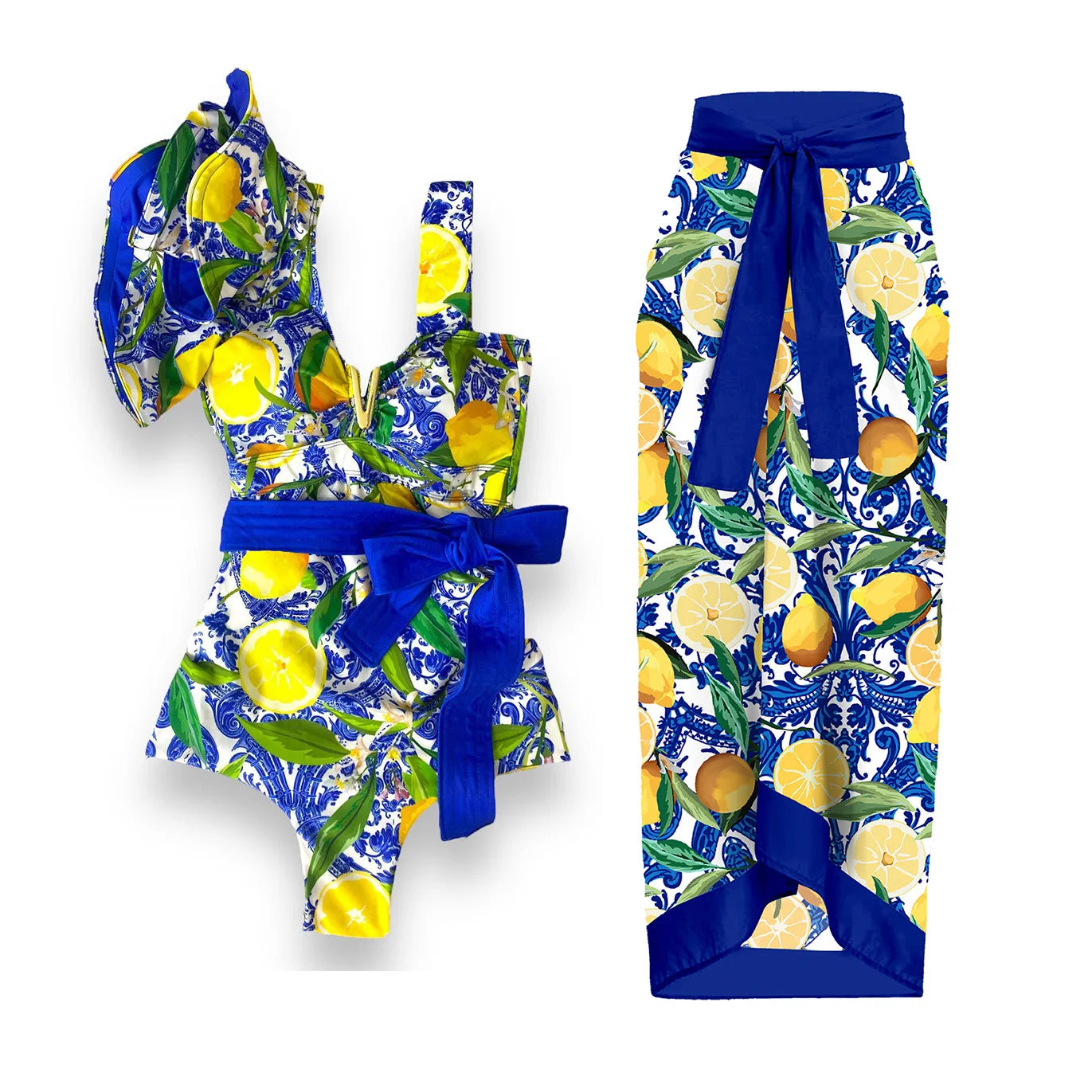 One Piece Swimsuit with Cover Up Sexy Swimwear Women