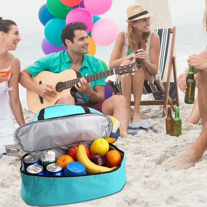 Tote Bag Mesh Beach Tote Bag with Insulated Cooler Compartment Extra Large