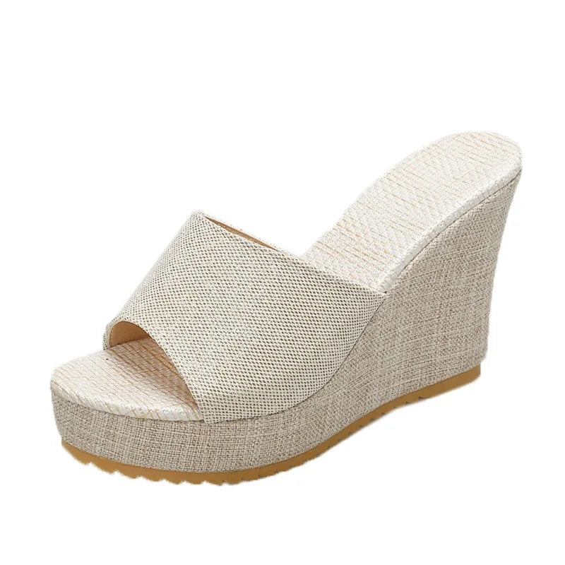 Women Wedges Slippers Summer New High Heels Women Sandals