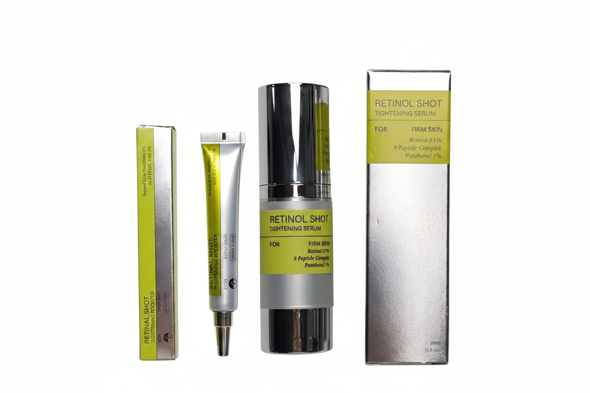 Korean Retinol Face Serum & Eye Cream – Firming, Anti-Wrinkle & Dark Circle Repair