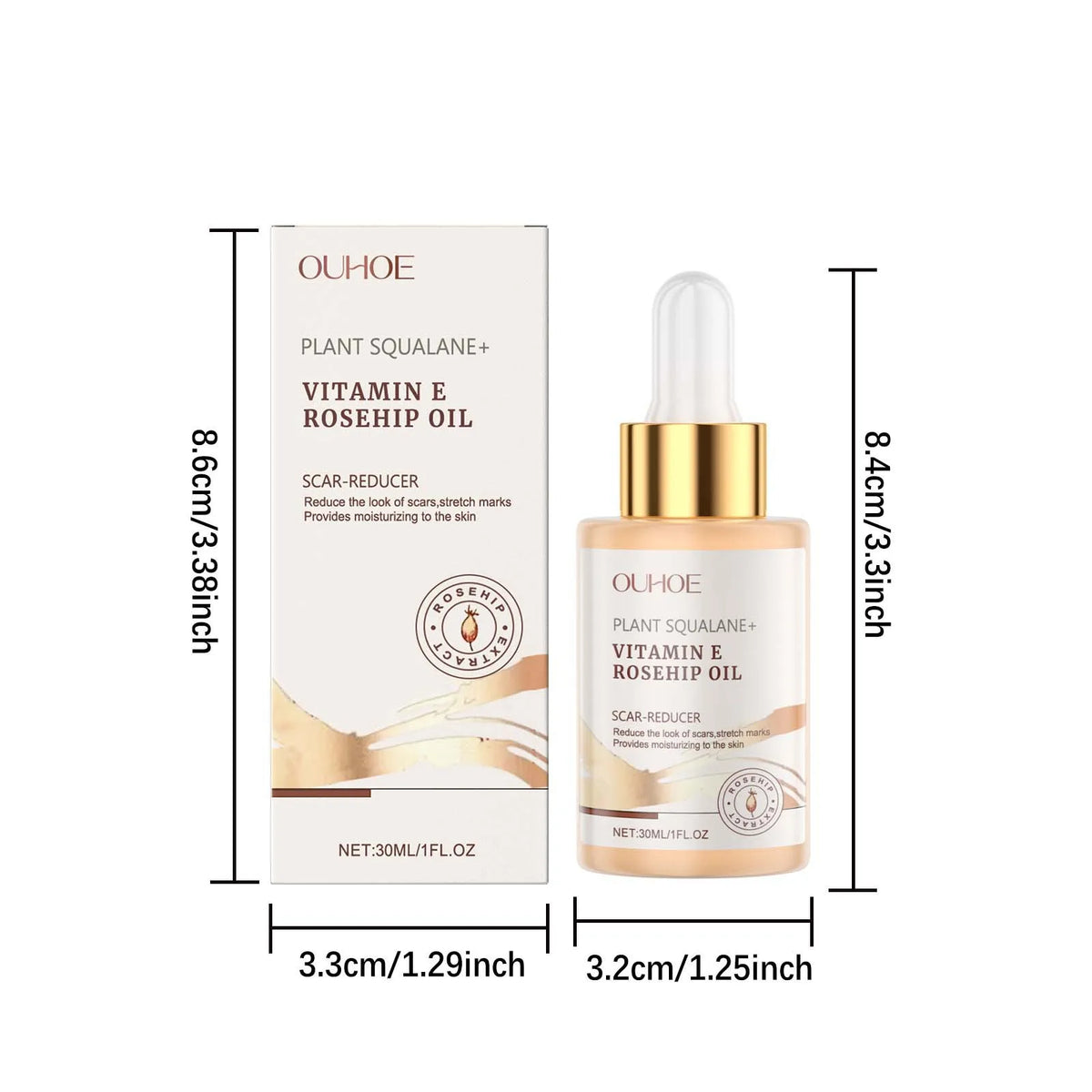 Squalane & Rosehip Face Oil – Firming, Anti-Wrinkle & Deep Moisturizing