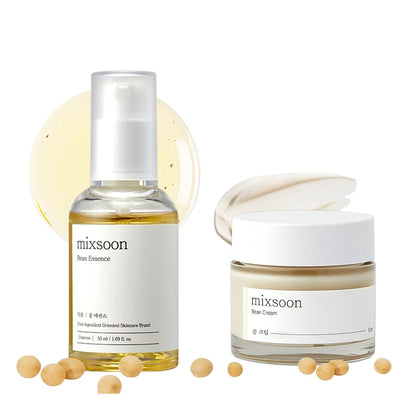 Mixsoon Bean Essence & Cream Duo Set – Hidratación Profunda, Piel de Vidrio | K-Beauty 50ml+50ml