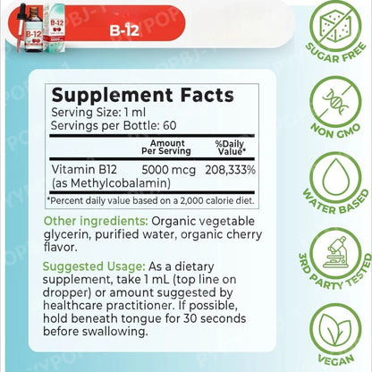 Vitamin B12 Drops 5000mcg