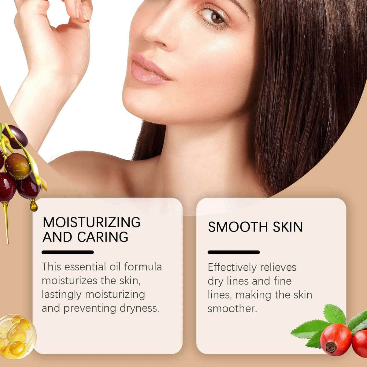 Squalane & Rosehip Face Oil – Firming, Anti-Wrinkle & Deep Moisturizing