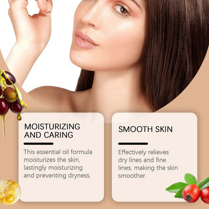 Squalane & Rosehip Face Oil – Firming, Anti-Wrinkle & Deep Moisturizing