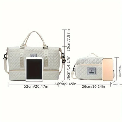 Large Capacity Travel Duffle Bag Sports Gym Yoga Tote