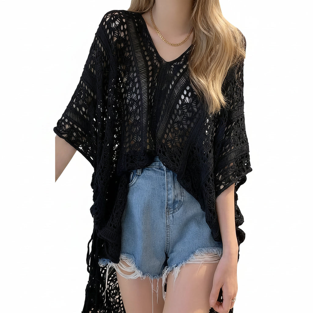 Swimwear Crochet Lace Beach Cover Up Bikini Swimsuits