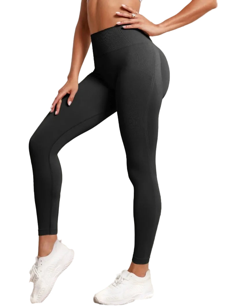 Women's Seamless Hip-Lifting Yoga Leggings | High Waist Push Up Sports Tights
