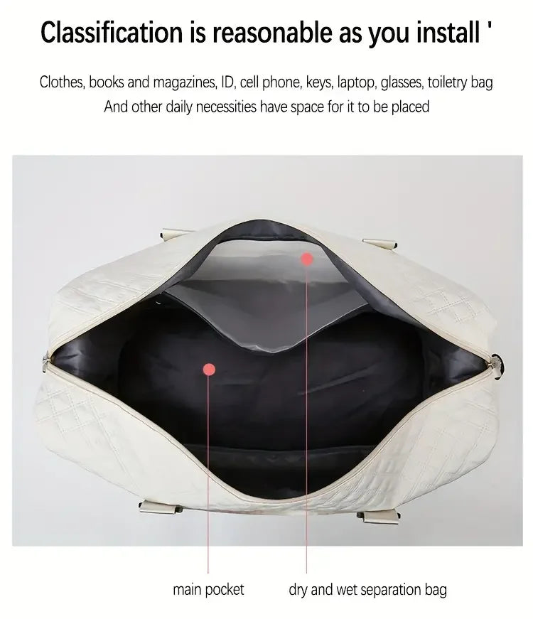 Large Capacity Travel Duffle Bag Sports Gym Yoga Tote