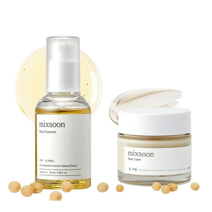 Mixsoon Bean Essence & Cream Duo Set – Hidratación Profunda, Piel de Vidrio | K-Beauty 50ml+50ml