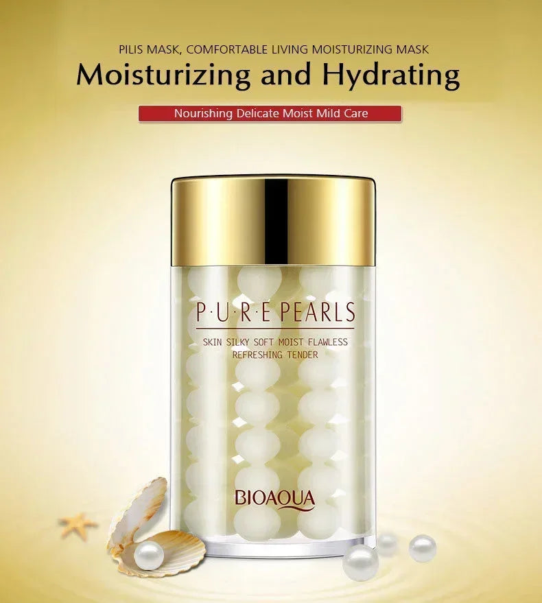 BIOAQUA Pure Pearl Face Cream Moisturizing Skin Firming Hydrating Facial