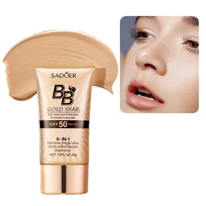 Gold Snail Sunscreen BB Cream Protector Facial Sun Block SPF50