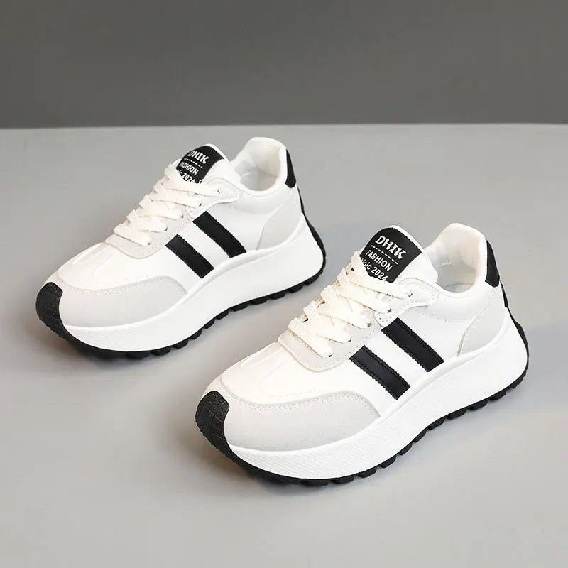 Thick-Soled Women Shoes Height-Increasing Women Sneakers