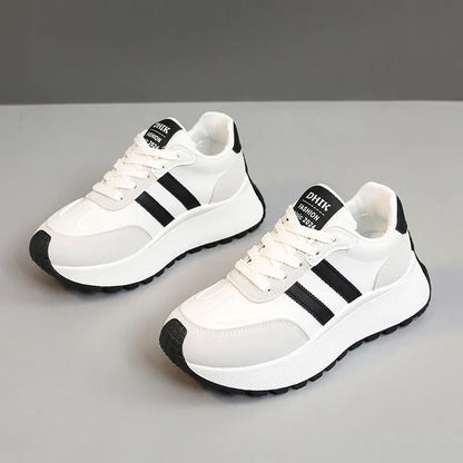 Thick-Soled Women Shoes Height-Increasing Women Sneakers