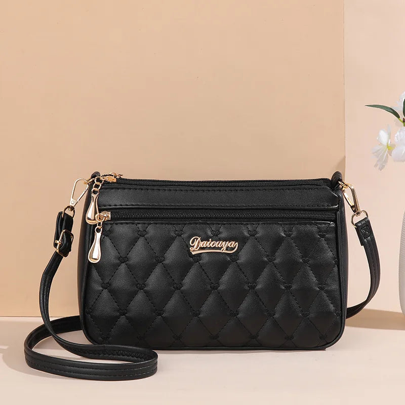 Leather Crossbody Bags Zipper New Fashion Shoulder Bag for Women