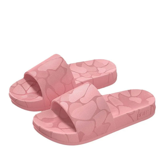 Home Slippers Women Open Toe Waterproof Soft Sole Slides