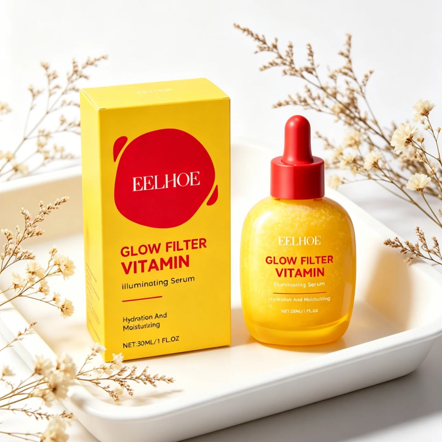 EELHOE Glow Filter Vitamin Illuminating Serum Evens Skin Tone