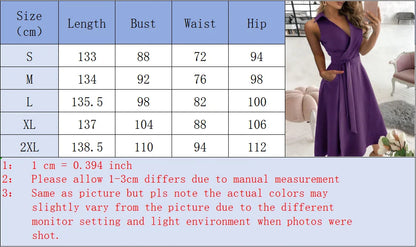 V-neck Lace Up Short Sleeved Solid Color Pocket Women