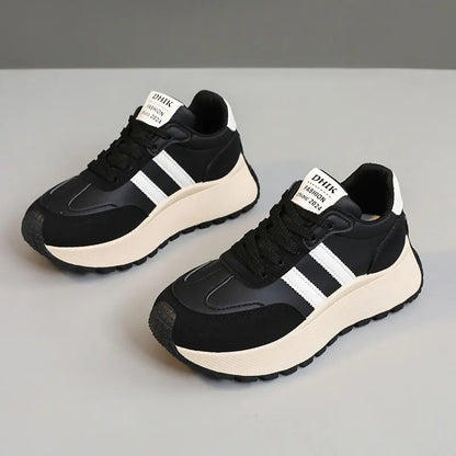 Thick-Soled Women Shoes Height-Increasing Women Sneakers