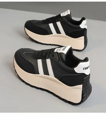 Thick-Soled Women Shoes Height-Increasing Women Sneakers