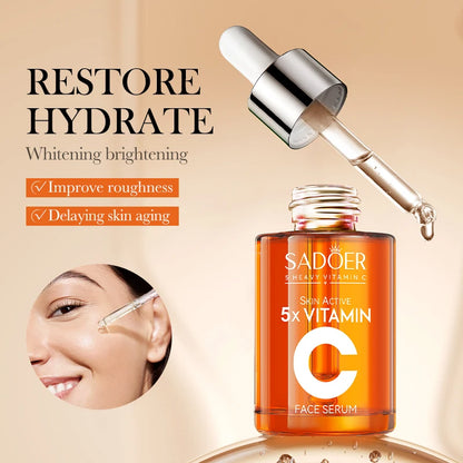 Sadoer Vitamin C Whitening Face Serum for Facial Moisturizing Anti Wrinkles