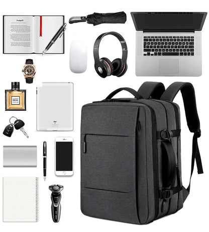 Large Capacity Backpack USB Charging Male Laptop Bagpack Waterproof
