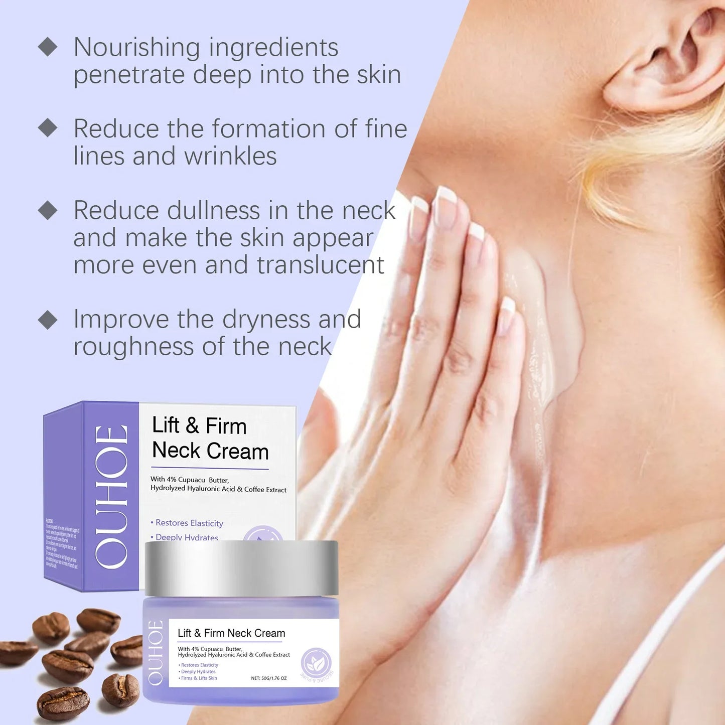 Tighten & Lift Neck Cream – Firming, Anti-Aging & Deep Moisturizing