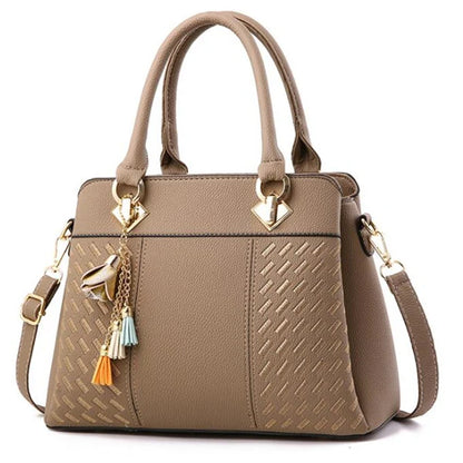 Women's Embroidery Crossbody Bag with Tassel