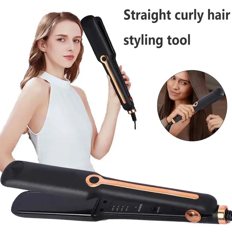 TINSOL 2-in-1 Professional Ceramic Hair Straightener, Negative Ion Wide Plate