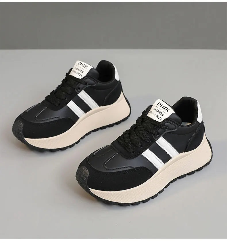 Thick-Soled Women Shoes Height-Increasing Women Sneakers