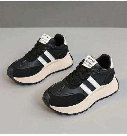 Thick-Soled Women Shoes Height-Increasing Women Sneakers