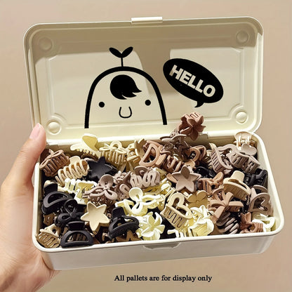 20/30pcs Beige Mixed Pack Small Clips