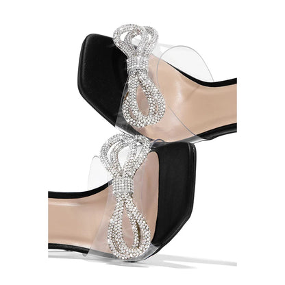 Women Shoes High Heels Sandals with Bow Sexy