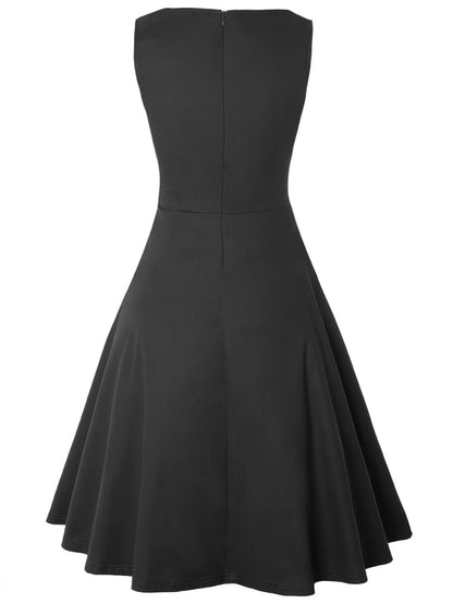 Women's New Retro Style Pocket Pleated Floral