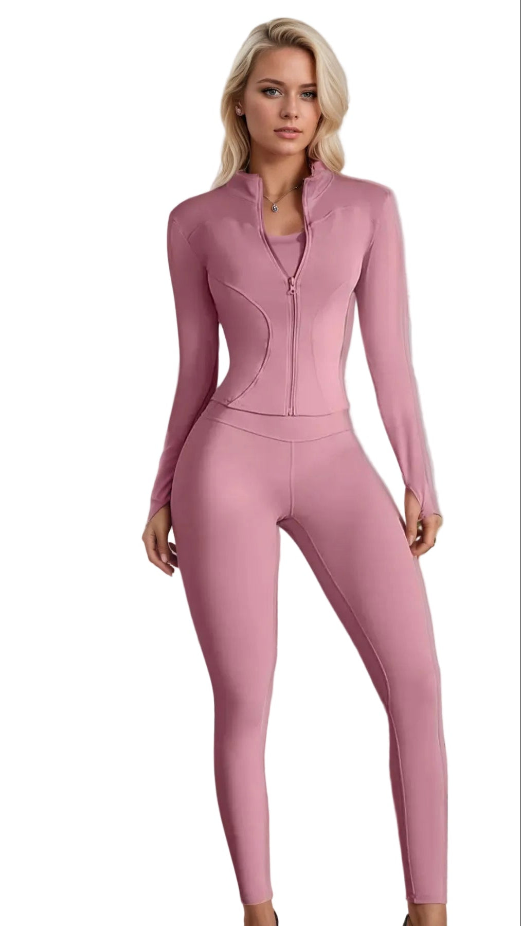 Women's New Fitness Running Suit, Long Sleeved Sports Jacket,