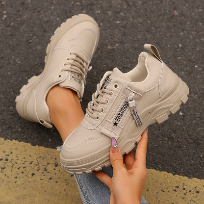 Sports Shoes With Side-Zipper Design Fashion