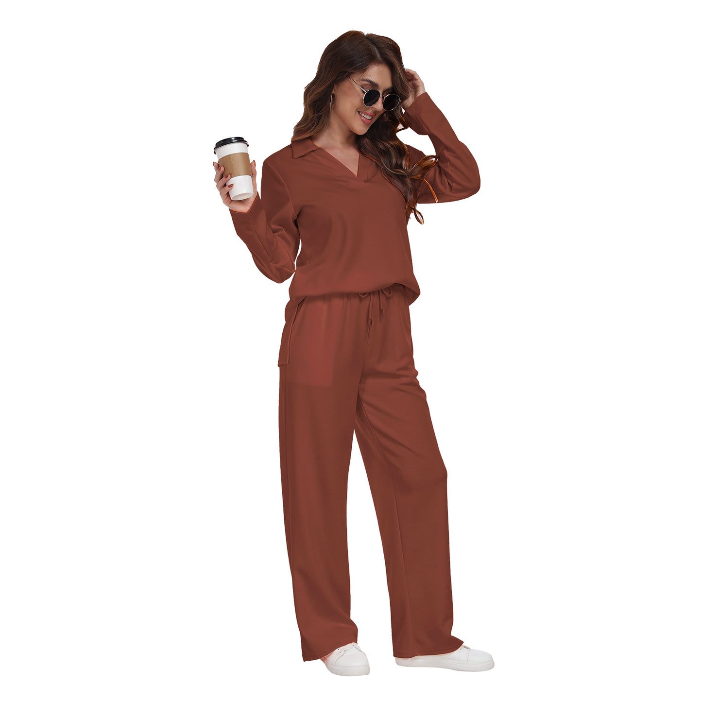 RONGTAI 2 Piece Outfits Sweatsuit For Women Casual