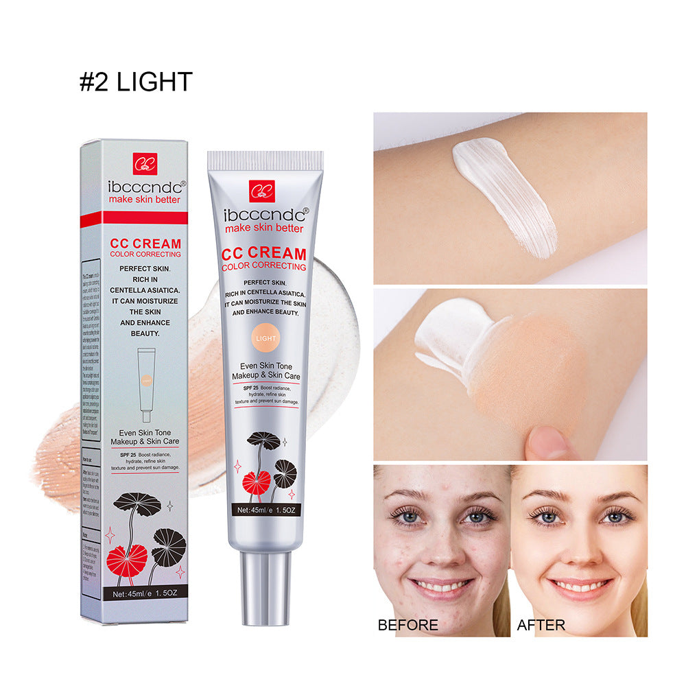 Moisturizing Correcting CC Cream Waterproof Anti-sweat Makeup Before