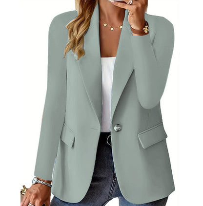 Ins Lapel Button Jacket Fashion Commuter Casual Suit Jacket Women