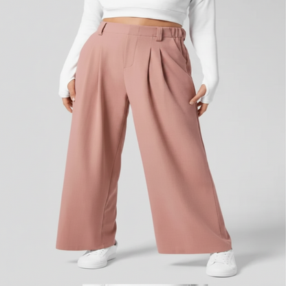 Trendy Fashion Ladies Straight Cargo Trouser Casual Street Wear High